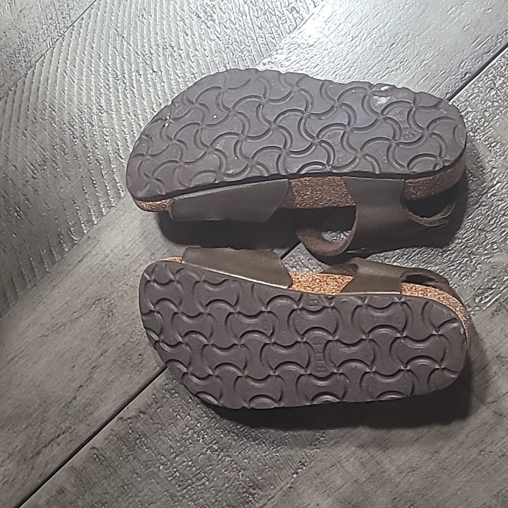Birkenstock Brown Rio Kid Sandals Size 27 Or 9-9.5 Toddler - Picture 7 of 9